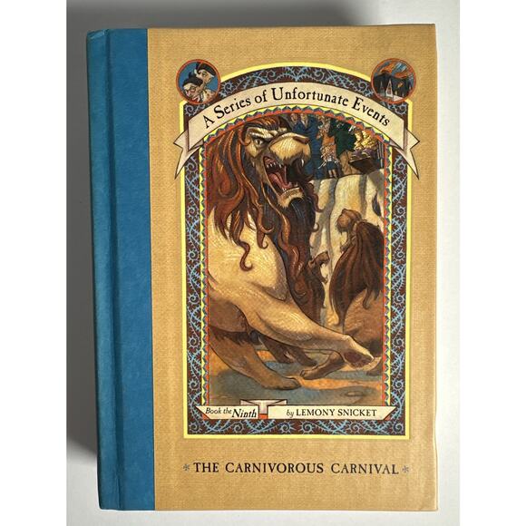 THE CARNIVOROUS CARNIVAL Book 9 Lemony Snicket 1st Edition 1st Printing USA Ed. - Picture 1 of 9